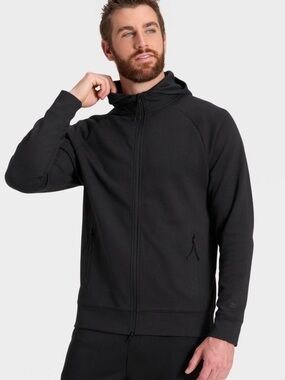 All In Motion Men's Siro Ponte Full Zip Hooded Sweatshirt - Black - XL